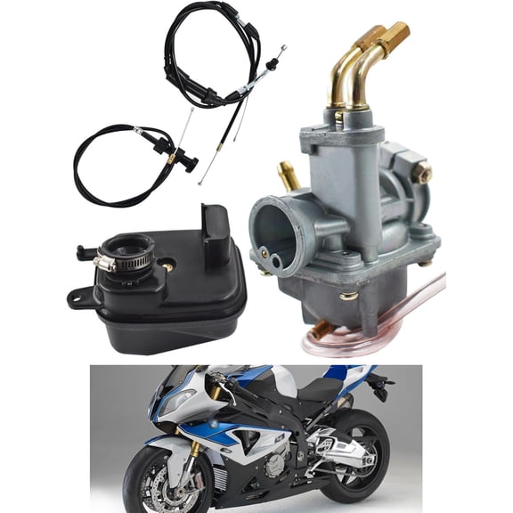 ALL-CARB Carburetor with Throttle Choke Cable Replacement for Y Zinger 50 PW50