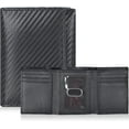 thumbnail image 2 of Real Leather Mens Trifold Wallet RFID Blocking Slim Minimalist Front Pocket - Thin & Stylish with ID Window in  Box, 2 of 7