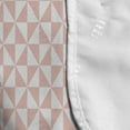 thumbnail image 4 of Pale Pink Microwave Oven Cover, Bicolor Triangles Pattern in Pastel Colors and Geometrical Design Mosaic Grid, Water Resistant Organizer with Pockets for Kitchen, 36" x 12", Blush White, by Ambesonne, 4 of 4