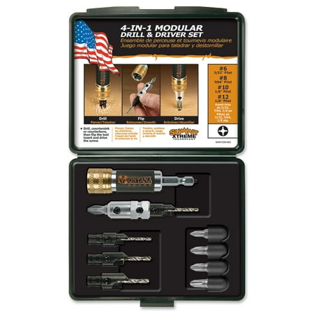 UPC: 0051667631236 | Montana Modular Drill and Driver Set  10 Piece