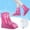 Hot Pink, variant on WIFKLSIIPG Water Proof Shoes Boot Cover Zipper Rain Shoe Covers High Top Anti Shoes Women Kids Galoshes Covers Boots for Rain