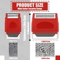 thumbnail image 2 of SHBOTO 2 Pack Identity Protection Roller Stamps Identity Theft Stamp Confidential Roller Stamp Privacy Stamp Information Blocker Stamp and 4 Pack Refill Ink for ID Account Data Address Security (Red), 2 of 7