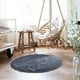 thumbnail image 5 of Alfombra Redonda | Tapete Antideslizante de Terciopelo Cristal para Dormitorio, Yoga y Pícnic | Manta Multifuncional para Silla, Playa y Decoración Del Hogar | 1 Pieza, 5 of 5