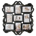 thumbnail image 5 of Crystal Art Gallery Distressed Black & Gold Baroque Vintage Style Photo Collage Picture Frame - 22" x 21", 5 of 6
