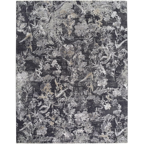 BoutiqueRugs Breeda Southwestern Area Rug - Black, Charcoal, Gray - 10' x 13'11"