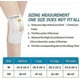 thumbnail image 5 of Rodillera Galvaran con estabilizadores laterales para la recuperación de lesiones por artritis Acl Mcl, soporte de rodilla ajustable y transpirable, color blanco, 5 of 5