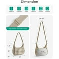 thumbnail image 2 of Luxury Soft Quilted Puffy Crossbody Bag for Women, Medium Cute Hobo Shoulder Purse Soft Fluffy Handbag for Daily Use, 2 of 8