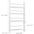 "Homfa 4Tier WallMounted Kids Bookshelf, Aesthetic Shelves, 44.5""H