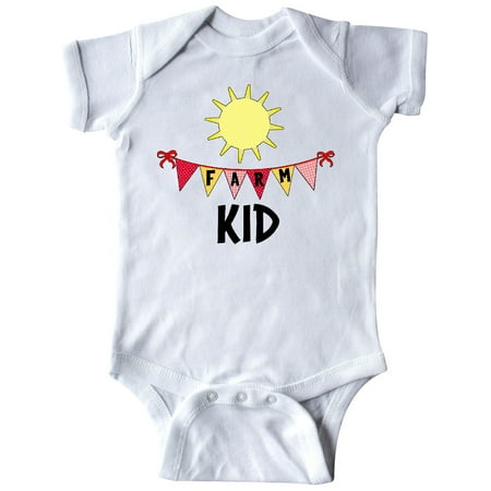 

Inktastic Farm Kid Flags and Sun Gift Baby Boy or Baby Girl Bodysuit