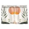 thumbnail image 7 of Yayeee Kitchen Curtains Tier Pair Light Filtering 27"x36" Rod Pocket Short Cafe Window Panel, Art Plant, 7 of 7