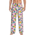 thumbnail image 1 of Fotbe Pineapple And Leaves Pantalones de Pijama para Hombre, Pantalones de Dormir, Pantalones de Casa con Cintura Ajustable y Bolsillos-Large, 1 of 6