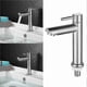 thumbnail image 2 of Stainless Steel Cold Water Faucet for Washbasin Silver Finish Basin Tap, 2 of 2