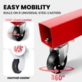 thumbnail image 5 of Steel Hydraulic Engine Hoist with Lever, 2 Ton/4400 LBS, Heavy Duty Cherry Picker Shop Crane with Adjustable Boom, Folding Engine Crane with Leveler for Mechanics, Equipment Lifting, Loading, 5 of 10