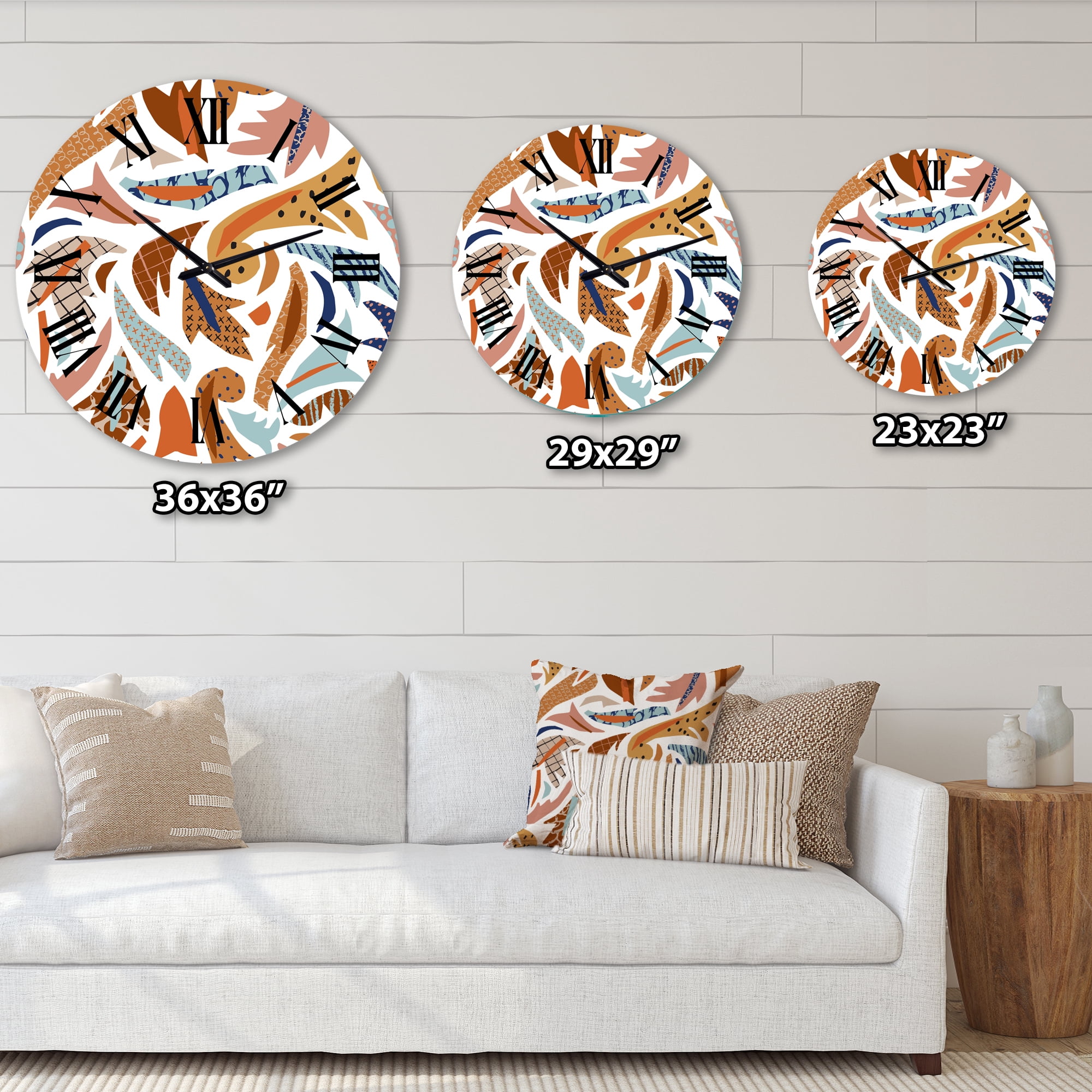 Designart 1 in Bohemian Wall Clock