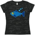 thumbnail image 3 of Inktastic Fishing Blue Fish Women's T-Shirt, 3 of 5