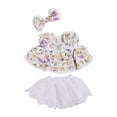 thumbnail image 3 of Chaleco de peluche, vestido, disfraz educativo DIY, falda corta para muñecas de 20 cm violeta, 3 of 9