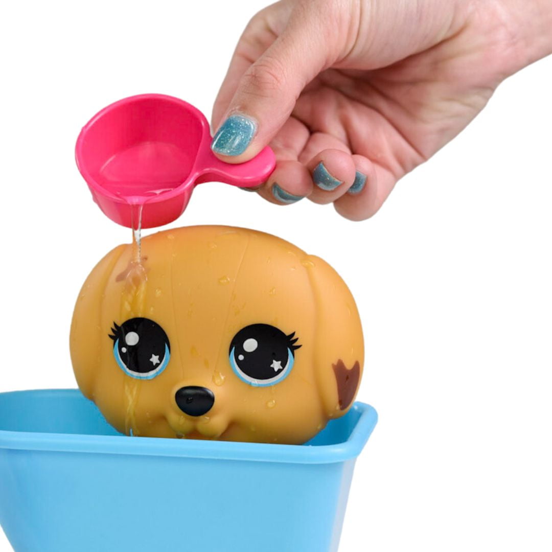 Kid Connection Pet Dog Bath Play Set with Color Changing Feature, 8 Pieces, Toddler Toys