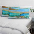 thumbnail image 3 of Watercolor Marble Pillow Covers, Linen Long Throw Pillow Case, Vintage Abstract Marble Texture Holiday Pillow Protector Decorative Cushion Cover for Living Room/Bedroom 20" x 36", 3 of 8