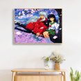 thumbnail image 3 of Cuadros Decorativos Inuyasha 5D bricolaje taladro redondo completo diamante pintura Rhinestone mosaico punto de cruz Likrtyny  embutido en tela, 3 of 9