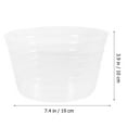 thumbnail image 2 of Homemaxs 12pcs Plastic Plant Pot Saucer Drip Tray Plastic Flower Pot Tray Clear Plant Saucers, 2 of 6