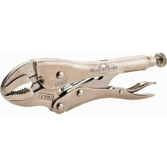 Irwin 702L3 Locking Plier: Curved Jaw 1-5/8" Jaw Opening, Standard Handle