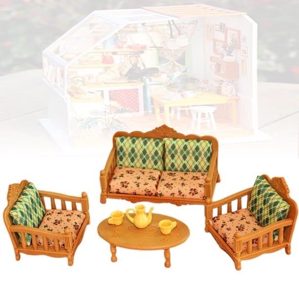 Paquete De 50 Muebles Para Casa De Muñecas Para Niños, Juguetes Grandes Suenos Para Bebes Ninos Y Ninas A Partir De 3 Anos Accesorios En