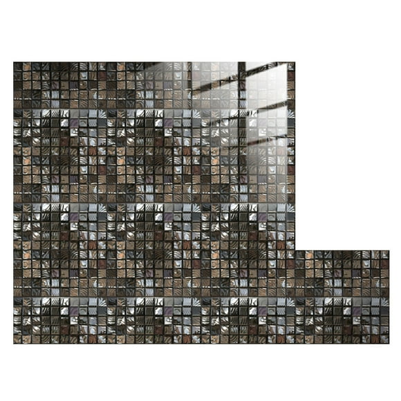 10 Sheet Peel and Stick Backsplash Self Adhesive Kitchen Backsplash Stick on Tiles Backsplash Peel and Stick Wall Tiles for Kitchen Bathroom Fireplace Laundry Room 4"x4" Black