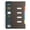 Coffee, variant on Office Notebook with Dividers, Loetky Wire Notepads, Colored Plastic Notepads for Taking Notes and Reminders Organization Planning