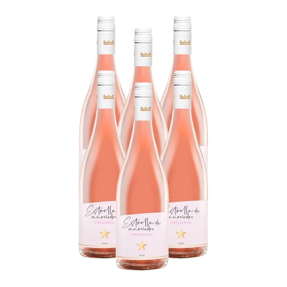 Pack De 6 Vino Rosado Frizzante Estrella De Murviedro Rose 750Ml