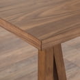thumbnail image 2 of Noble House Montecito Modern Farmhouse Wood Dining Table, Natural Walnut, 2 of 14