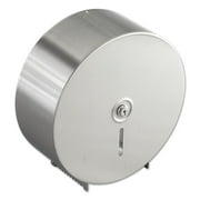 Bobrick Jumbo Toilet Tissue Dispenser, Stainless Steel, 10.625W x 10.625H x 4.5D