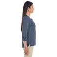thumbnail image 3 of Devon & Jones DG230W Ladies' Central Cotton Blend Mélange Knit Top, 3 of 6