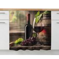 thumbnail image 2 of Purple Wine Sink Skirt 11"Wx13"L, Dustproof Under Sink Curtain with Self Adhesive Tape, Farmhouse Casks Vintage Cabinet Curtain Cover for Bathroom Vanity, RV, Kitchen Cabinet Storage Shelf, 2 of 9