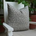 thumbnail image 6 of Linen block print outdoor pillowcase, floral decorative couch cushion, square edges water replicant pillow cover, 14"X14", Keri Jaal, 6 of 6