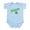 Sky Blue, variant on CafePress - Slainte With Four Leaf Clover Infant Bodysuit - Baby Light Bodysuit, Size Newborn - 24 Months