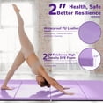 thumbnail image 2 of BalanceFrom Fitness 120x48" All Purpose Folding Gymnastics Exercise Mat, Purple, 2 of 4