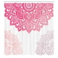 thumbnail image 3 of Ambesonne Flora Shower Curtain, South Mandala Design Print, 69"Wx70"L, Pink Rose, 3 of 3