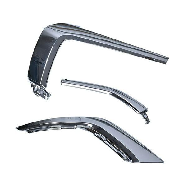 SEBLAFF Left Front Bumper Chrome Trim Molding Strip Replacement for 2016-2019 Mitsubishi Outlander MI1047103 MI1047104
