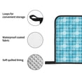 thumbnail image 4 of Naloa blue plaid Snowflake Oven Mitts and Pot Holders 4 pcs Set, Cooking Baking Grilling Kitchen Oven Glove for Cooking, 4 of 6
