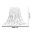 thumbnail image 3 of Hmgxay Fleece Blanket Washed Throw Blankets for Couch & Bed, Luxury Plush Cozy Fuzzy Blanket, Super Soft Warm Lightweight Throw Blanket for Travel Camping(27x19 Inches,White), 3 of 6