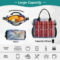 thumbnail image 4 of Eagle in Clouds Cooler Bag Lunch Bag Soft Cooler Cooling Tote Insulated Lunch Box for Adult Men Women, 4 of 6