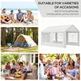 thumbnail image 4 of White Pop Up Party Tent 10' X 20' Heavy Duty Large Canopy Tent with Sidewalls, Carry Bag & Sand Bags, UV30+ Sun Shade Shelter for Weddings, Parties, BBQ, Outdoor Events, 4 of 9