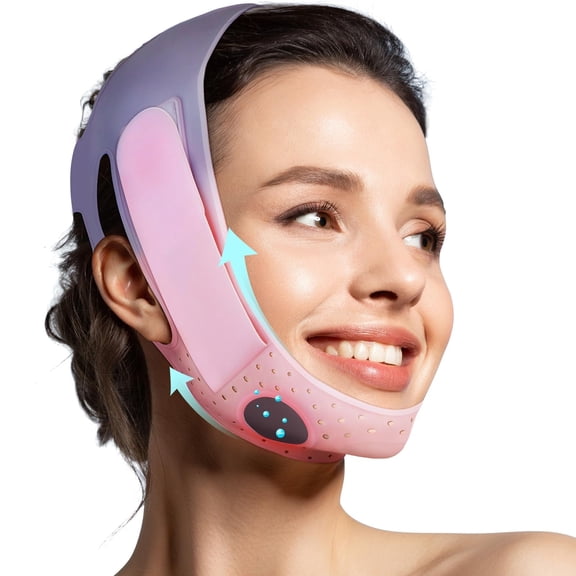 Greenpod Mask Chin Up Mask V Shaped Face Mask Chin strap, Soft Silicone Chin Strap V Line Lifting Mask for Women,Jaw Exerciser