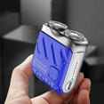 thumbnail image 3 of (Orange)Men Electric Shaver IPX7 Waterproof Type C Rechargeable Mini Travel Rotary Razor Portable Hair Beard, 3 of 5