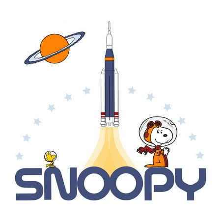 UPC: 0084122011960 | Bedtime Originals Astronaut Snoopy Blue Spaceship Wall Decals