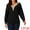 Black, variant on Long Sleeve Lace V Neck Pullover Sweater Jumper Top M Black