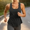 thumbnail image 6 of Yanchicy Tank Top for Women U Neck Sleeveless Quick Dry Stretch Loose Spring Summer Workout Athletic Casual Active Top, 6 of 7