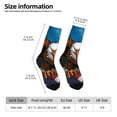 thumbnail image 2 of Vsdgher Cartoon Bald Eagle USA Crew Socks for Men & Women, Breathable Casual Athletic Ankle Socks, 2 of 6