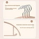 thumbnail image 5 of Hangers Ahorro de Espacio 10 Hangers Espesados de Terciopelo sin Rastro Hangers de Silicona No Domésticos Ganchos de Aleación de Cromo Ahorre Espacio Hangers Circulares, 5 of 6