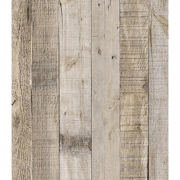 Peel And Stick Faux Reclaimed Barnwood Wallpaper Contact Paper Vinyl Roll 118 x 11.8 in Distressed Wood Shiplap